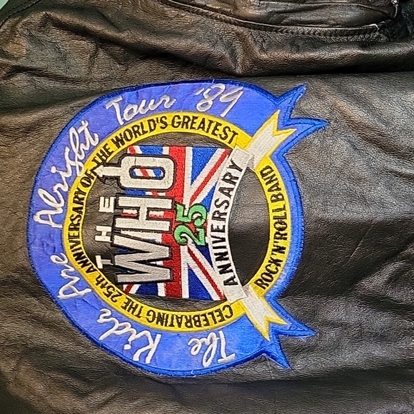 The Who The kids are all right 25th anniversary US tour leather bomber jacketv - Picture 2 of 10